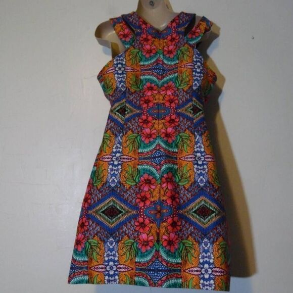 Taylor Dress Ladies 8 Sleeveless 70s Cutout - Picture 3 of 7